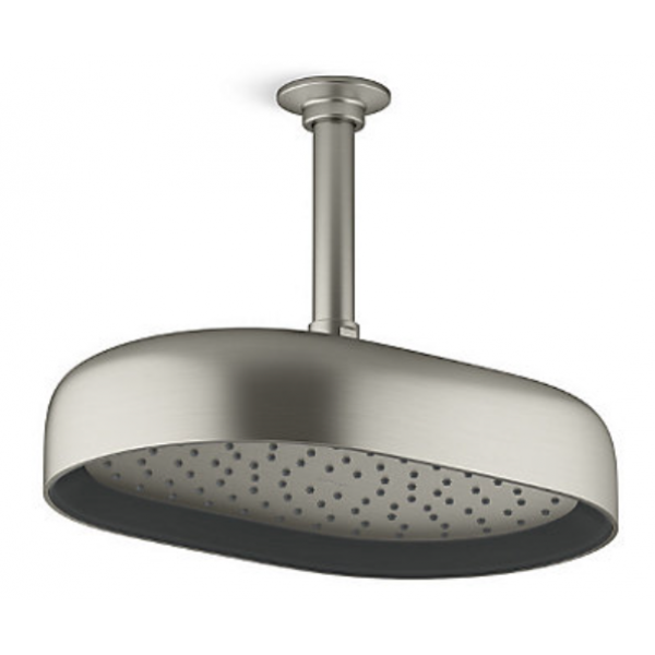 Kohler K-26293T STATEMENT 單功能 12" 長方形頭頂花灑 (羅曼銀)｜Katalyst注氧技術、MasterClean